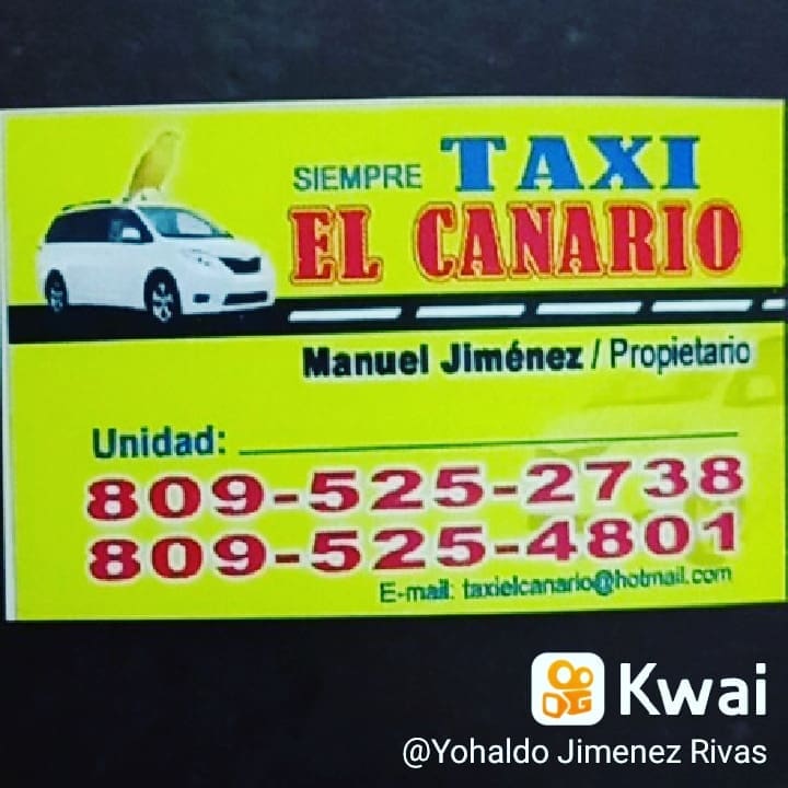 TAXI EL CANARIO EIRL. BONAO 24 horas